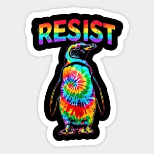 Resist-Penguin Sticker